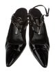 Manolo Blahnik Patent Leather Mules