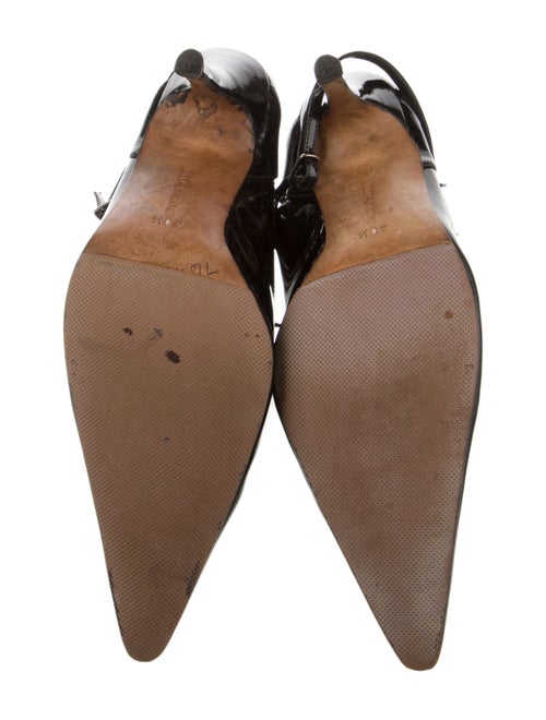 Manolo Blahnik Patent Leather Mules