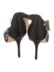 Manolo Blahnik Sanghalblack Satin D'Orsay Pumps