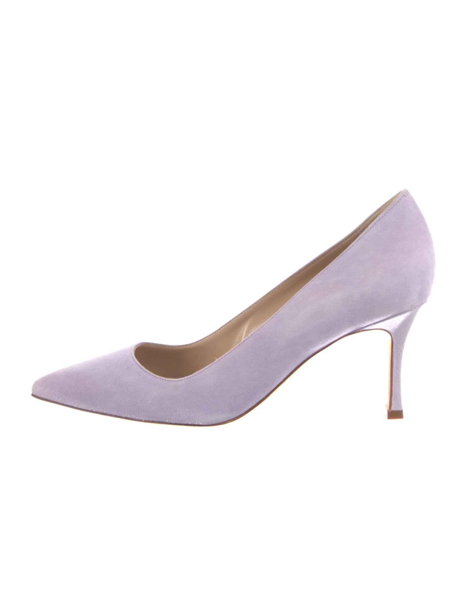 Manolo Blahnik Suede Printed Pumps