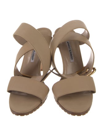 Manolo Blahnik Leather Sandals