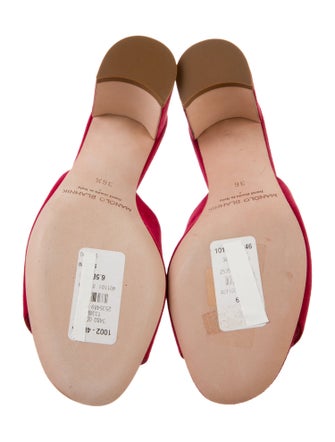 Manolo Blahnik Suede Slides