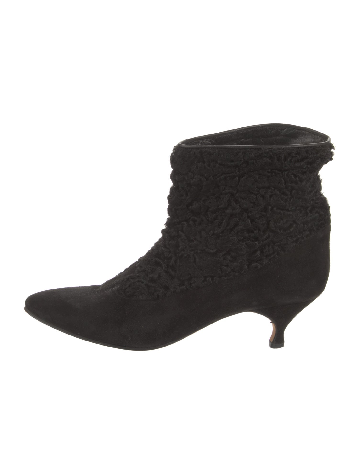 Manolo Blahnik Suede Lace-Up Boots