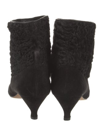 Manolo Blahnik Suede Lace-Up Boots