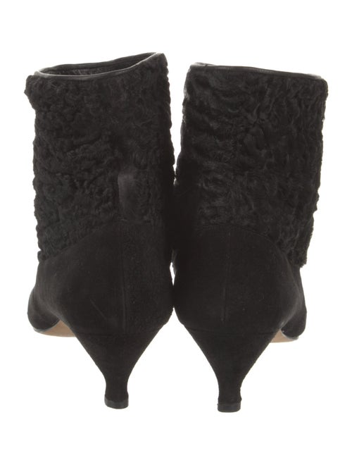 Manolo Blahnik Suede Lace-Up Boots