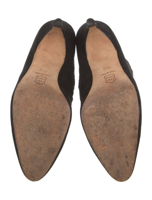 Manolo Blahnik Suede Lace-Up Boots