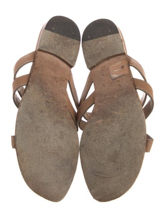 Manolo Blahnik Leather Slides