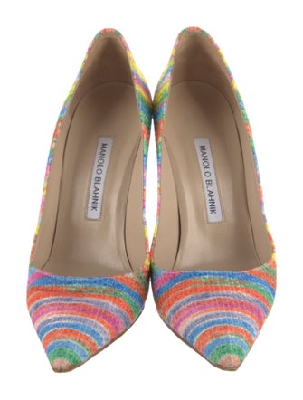 Manolo Blahnik Printed Pumps