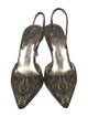 Manolo Blahnik Printed Slingback Sandals