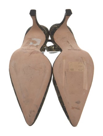 Manolo Blahnik Printed Slingback Sandals