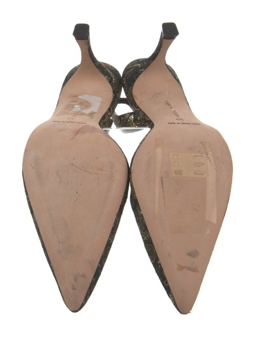 Manolo Blahnik Printed Slingback Sandals