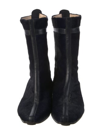 Manolo Blahnik Suede Rain Boots