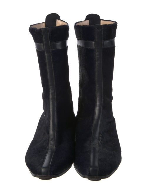 Manolo Blahnik Suede Rain Boots