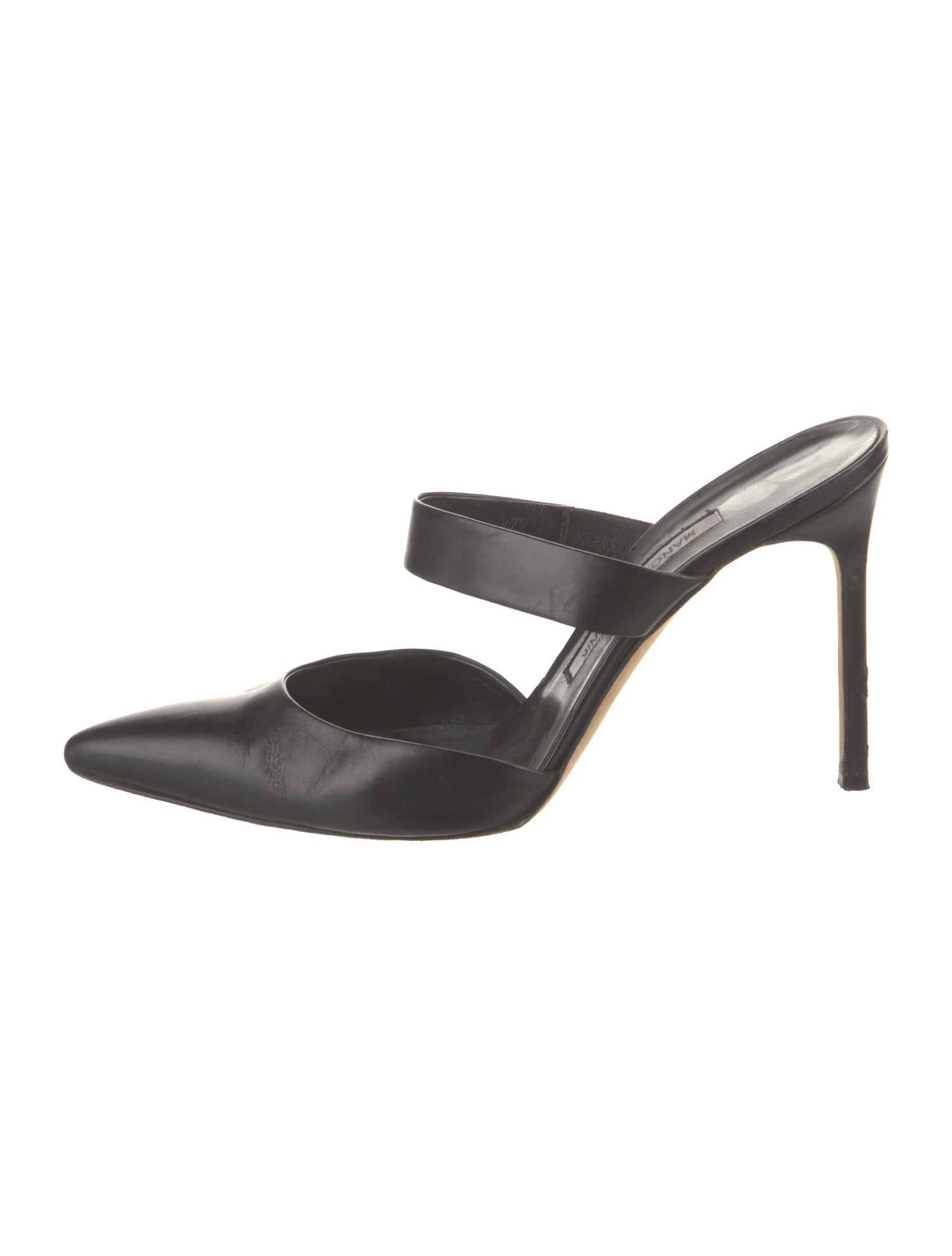Manolo Blahnik Leather Mules