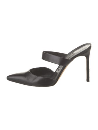 Manolo Blahnik Leather Mules