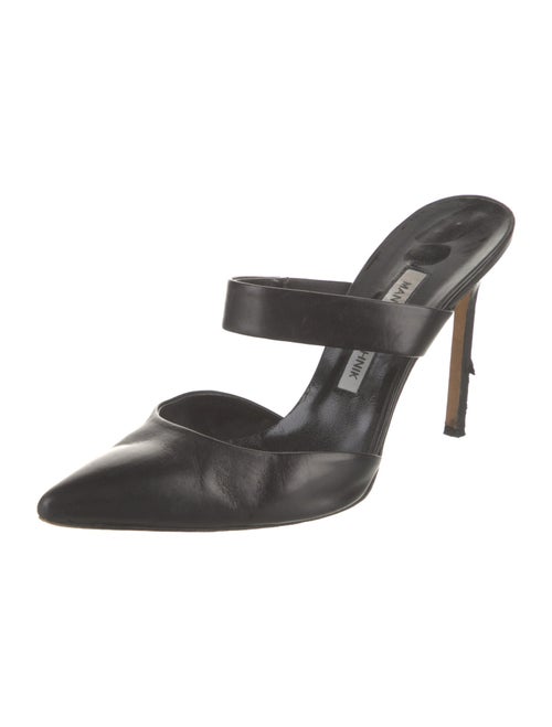 Manolo Blahnik Leather Mules