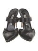 Manolo Blahnik Leather Mules