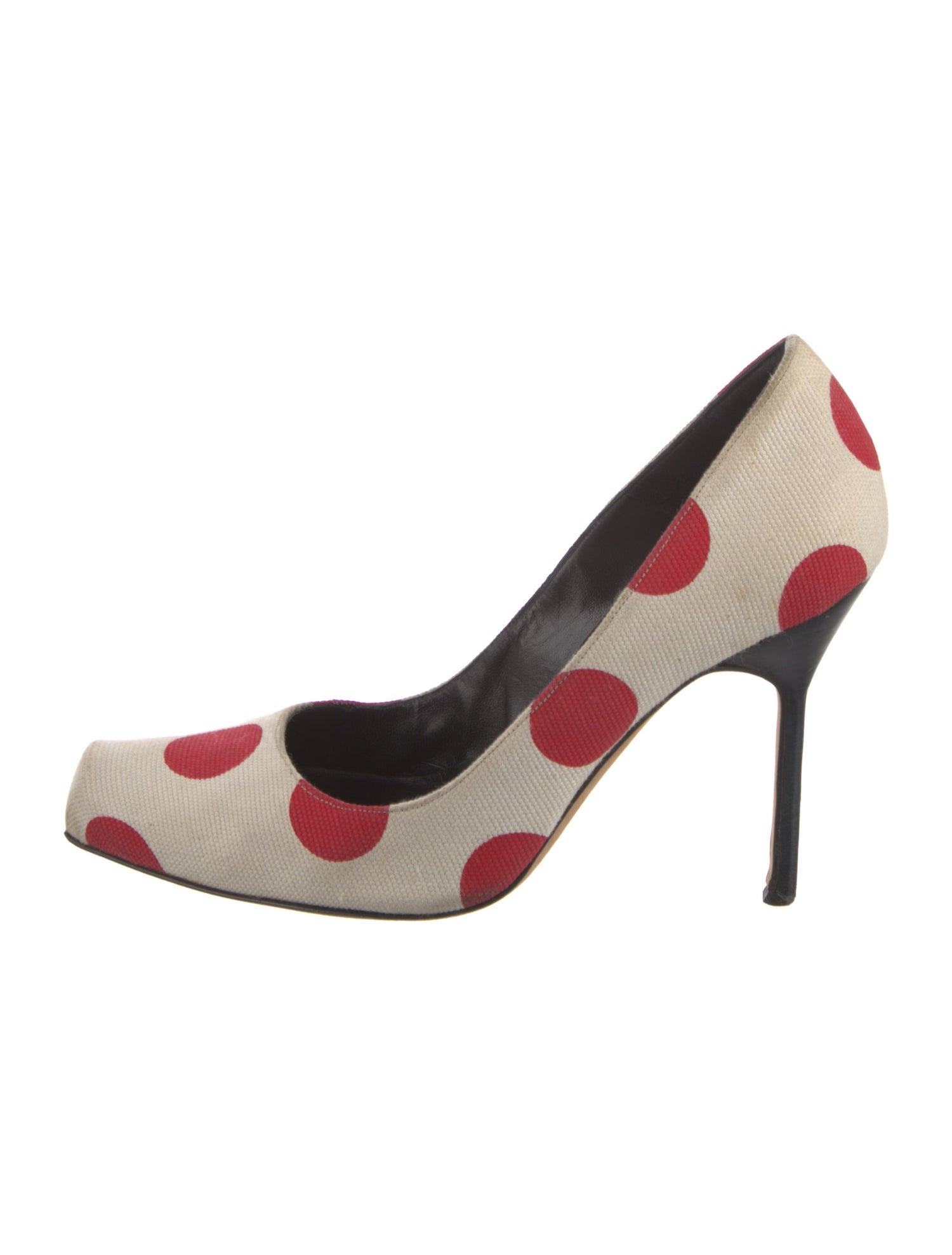 Manolo Blahnik Canvas Printed Pumps