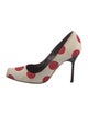 Manolo Blahnik Canvas Printed Pumps