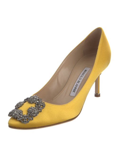 Manolo Blahnik Hangisi Satin Pumps