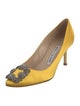 Manolo Blahnik Hangisi Satin Pumps
