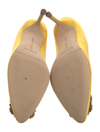 Manolo Blahnik Hangisi Satin Pumps