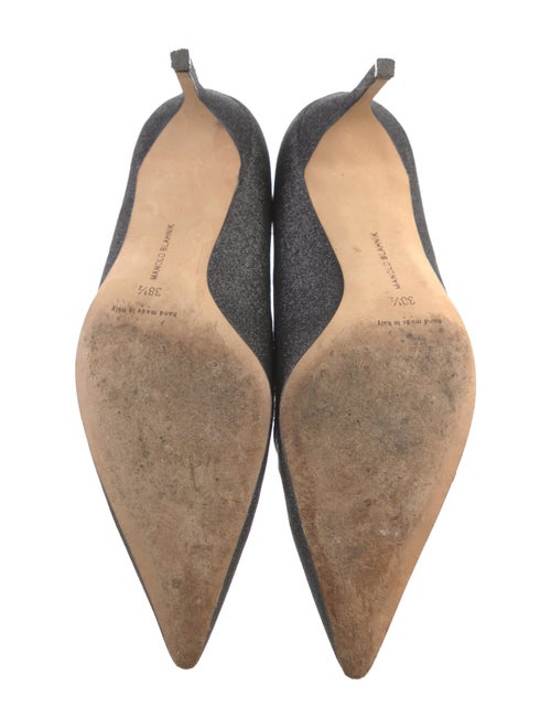 Manolo Blahnik Glitter Glitter Accents Pumps