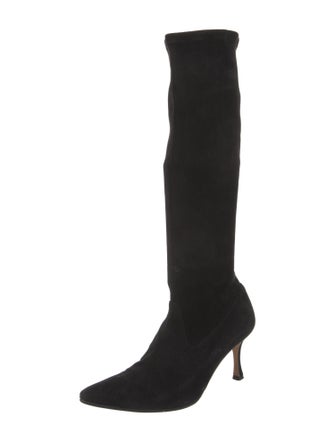 Manolo Blahnik Pascalarehi Suede Boots