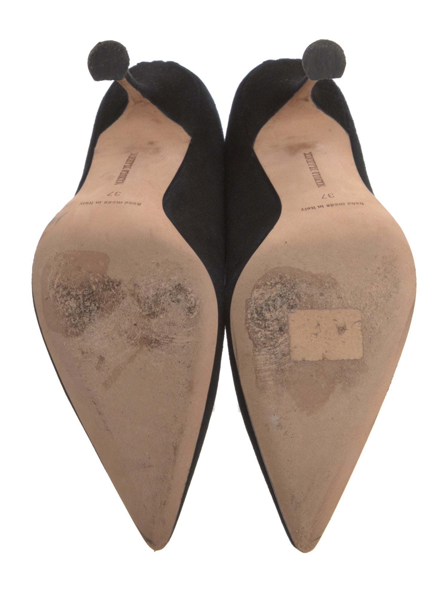 Manolo Blahnik Suede Mesh Accents Boots