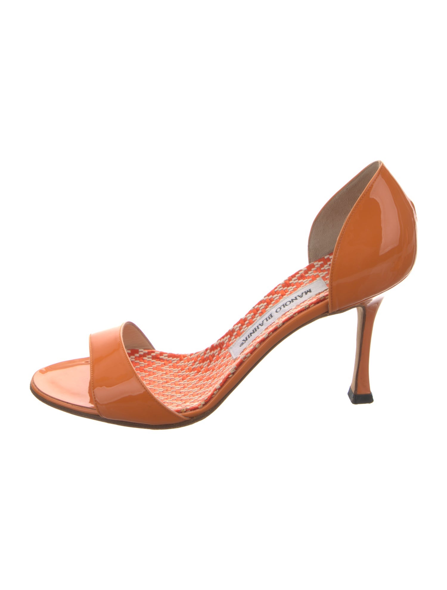 Manolo Blahnik Jadara Patent Leather Sandals