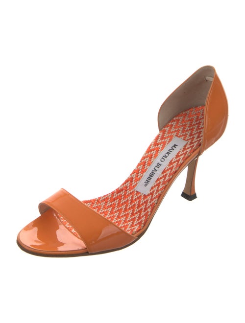 Manolo Blahnik Jadara Patent Leather Sandals