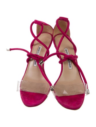 Manolo Blahnik Suede Sandals