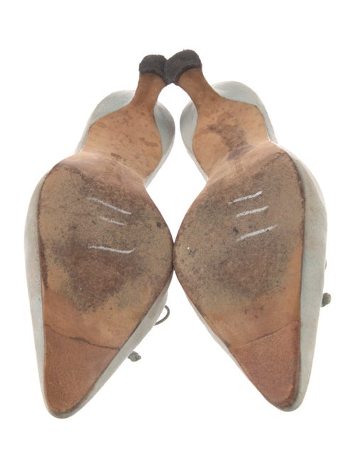 Manolo Blahnik Suede Mules