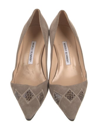 Manolo Blahnik Suede Pumps