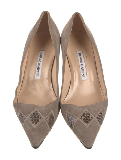 Manolo Blahnik Suede Pumps