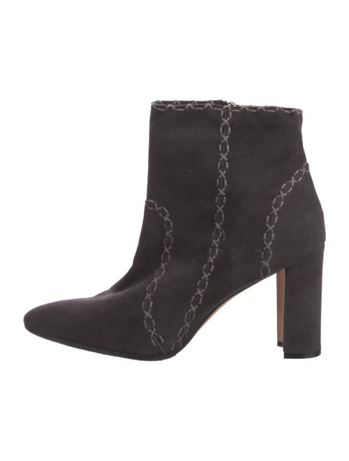 Manolo Blahnik Suede Printed Boots