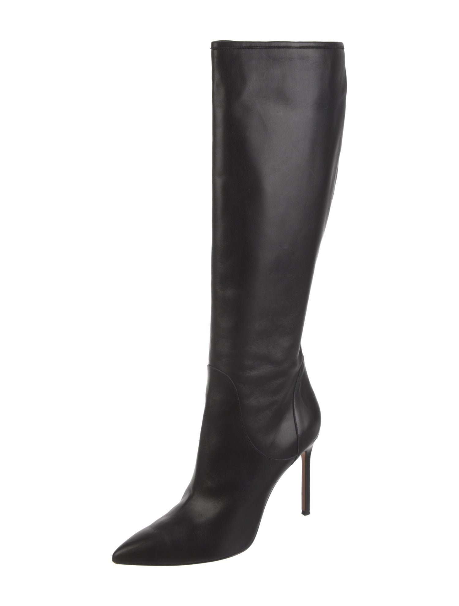 Manolo Blahnik Leather Boots - Black Boots, Shoes - MOO315252 | The ...