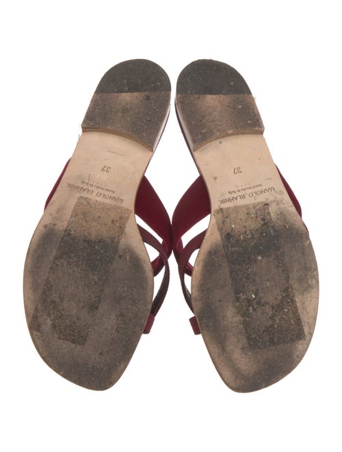 Manolo Blahnik Velvet Slides