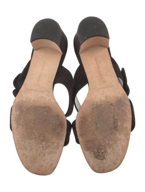 Manolo Blahnik Gable Suede Slides