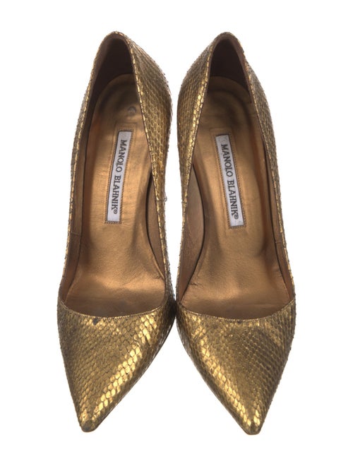 Manolo Blahnik Snakeskin Pumps