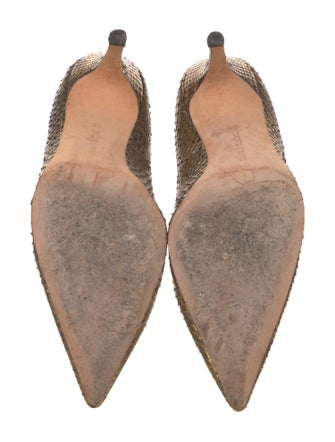 Manolo Blahnik Snakeskin Pumps