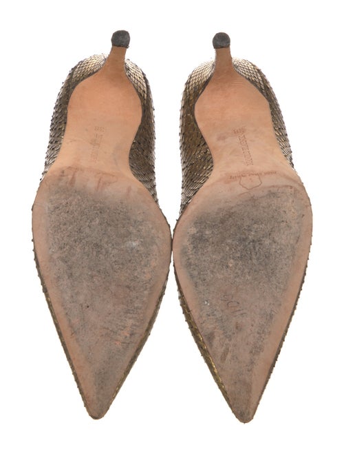 Manolo Blahnik Snakeskin Pumps
