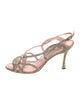 Manolo Blahnik Lizard Slingback Sandals