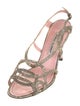 Manolo Blahnik Lizard Slingback Sandals
