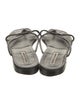 Manolo Blahnik Leather Slides