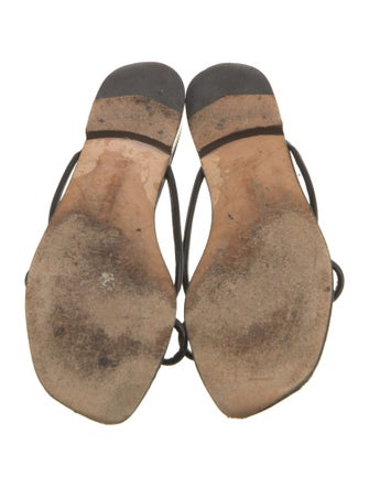 Manolo Blahnik Leather Slides