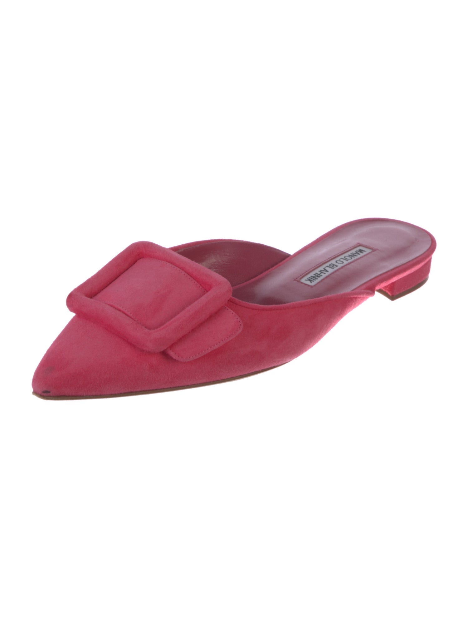 Manolo Blahnik Suede Mules