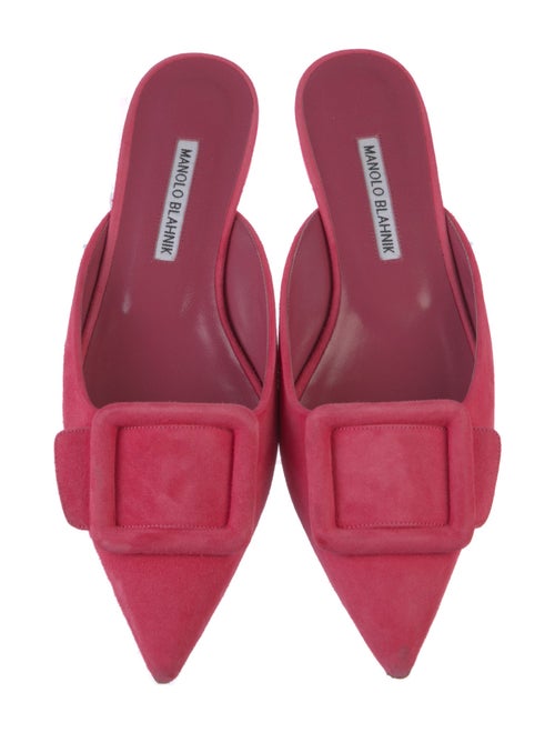 Manolo Blahnik Suede Mules