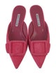 Manolo Blahnik Suede Mules