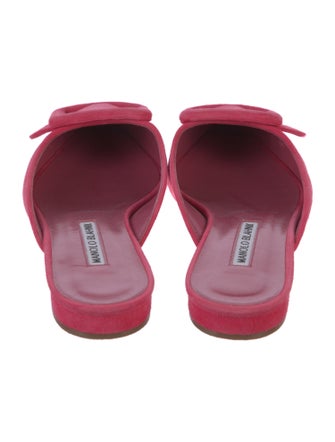 Manolo Blahnik Suede Mules